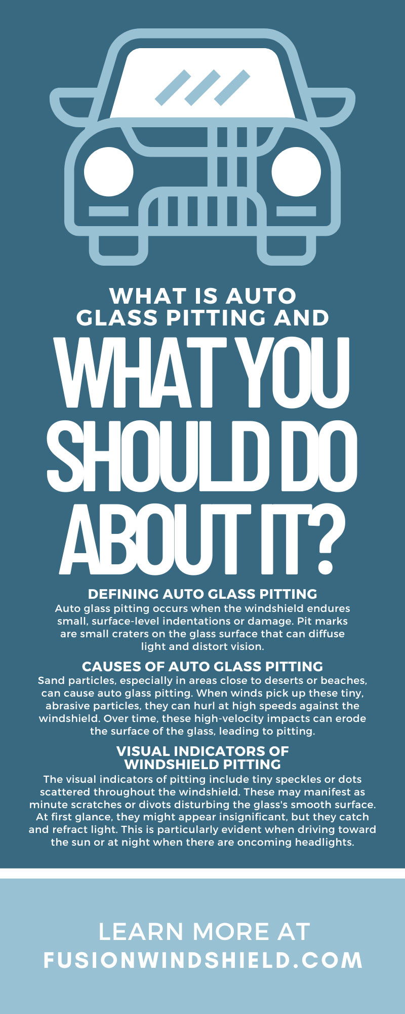 What Is Auto Glass Pitting and What You Should Do About It?